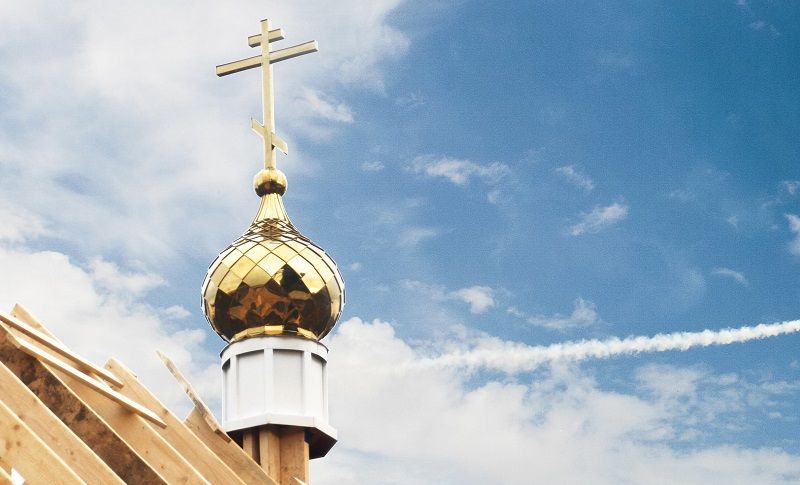 В «Европее» на Храм Матроны Московской установили купол